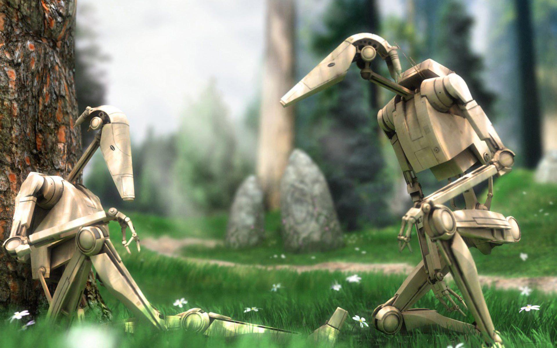 Star Wars Droid battles b1 battle droids wallpaperx1200