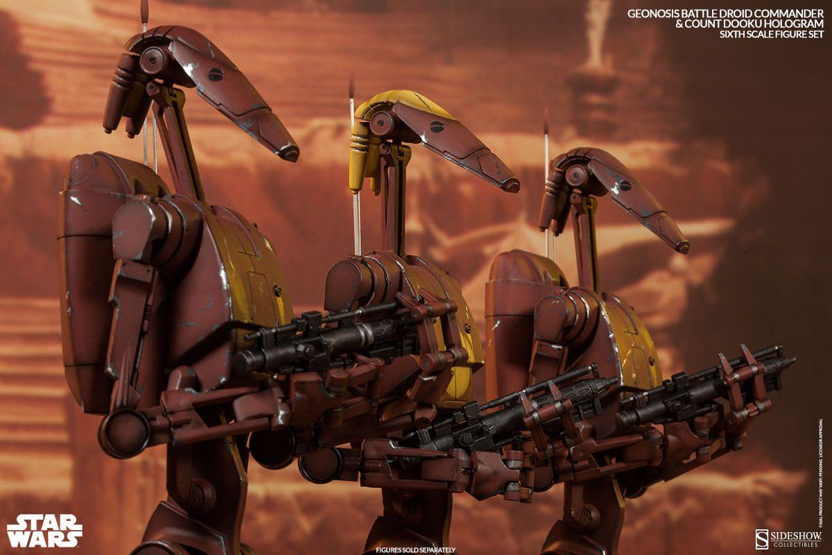 Star Wars Geonosis Commander Battle Droid and Count Dooku Ho