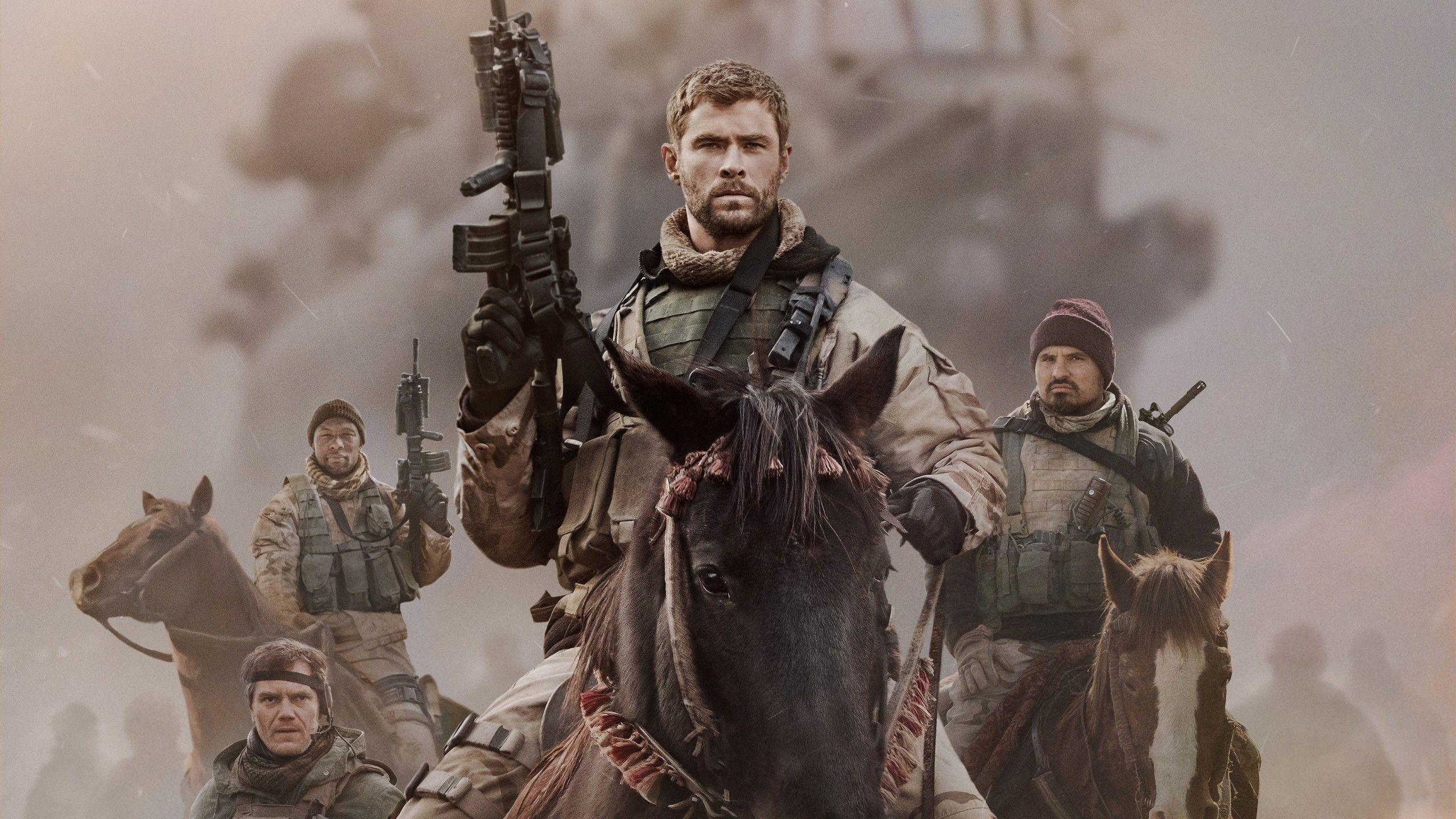 Wallpaper 12 Strong, Chris Hemsworth, Michael Pena, Michael