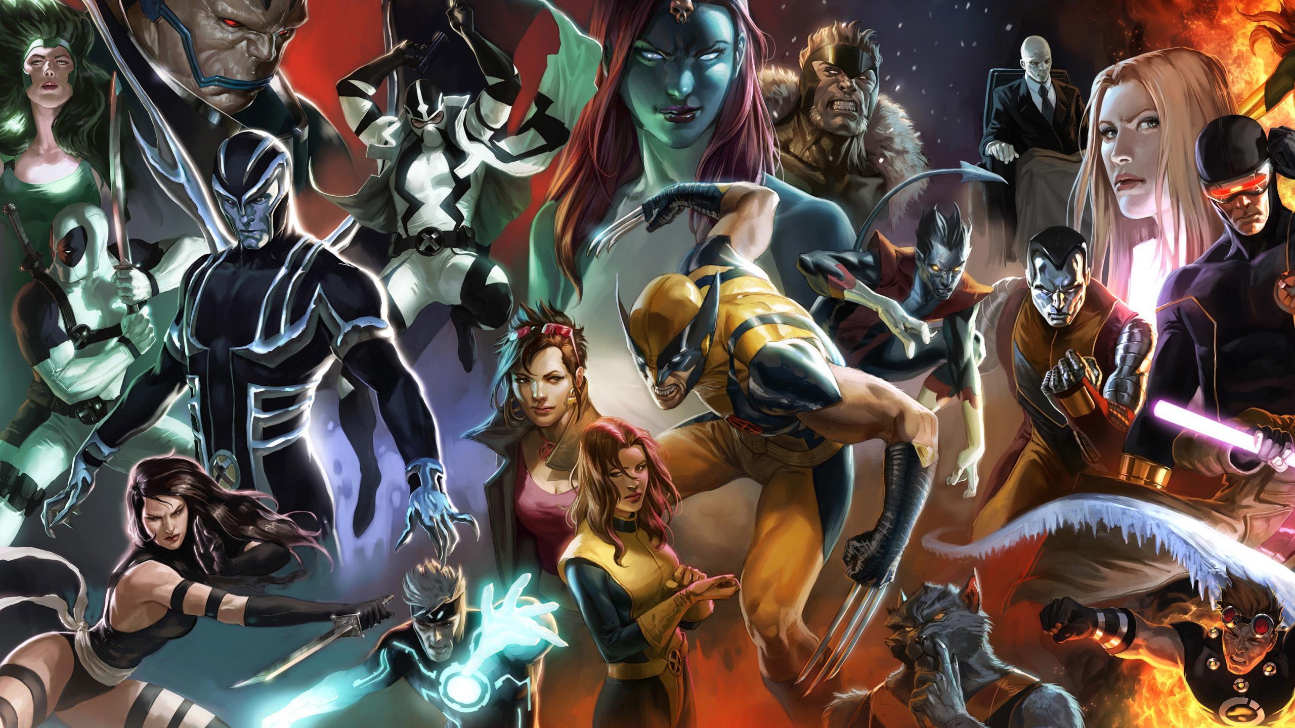 X Men Wolverine Marvel Comics Cyclops Nightcrawler Charles Xavier