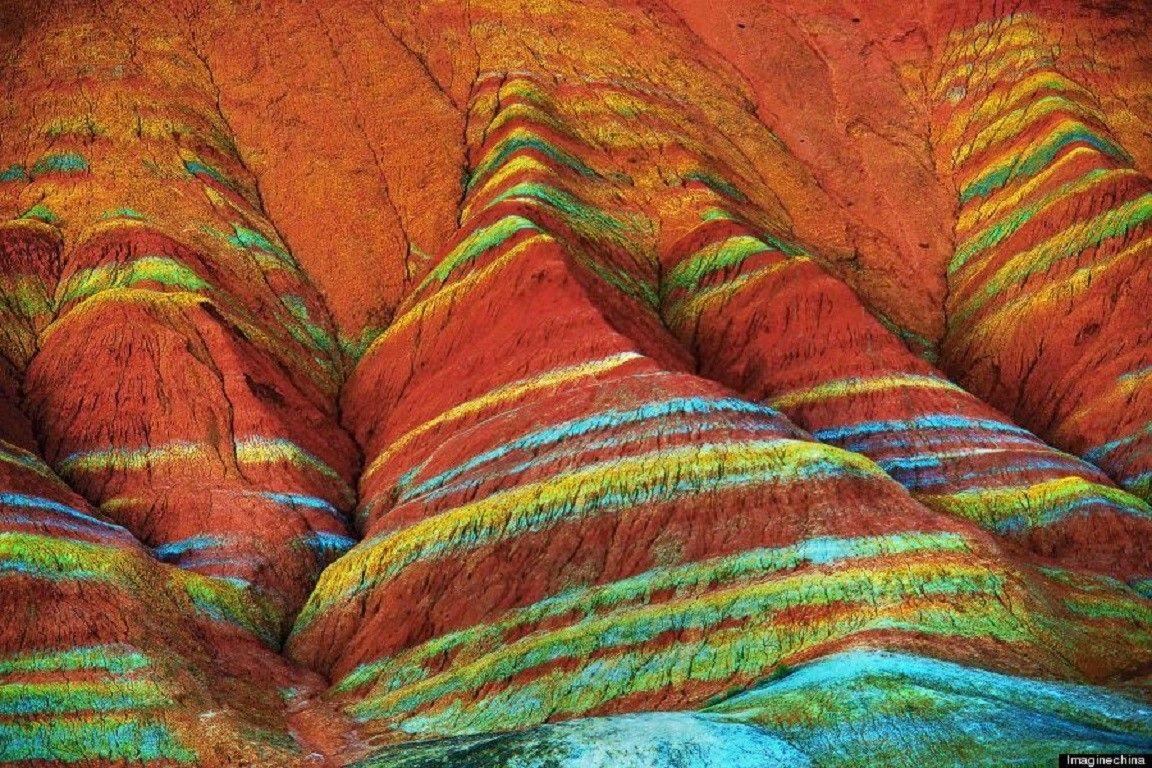 Minerals Tag wallpaper: Rainbow Minerals Mountains Colored