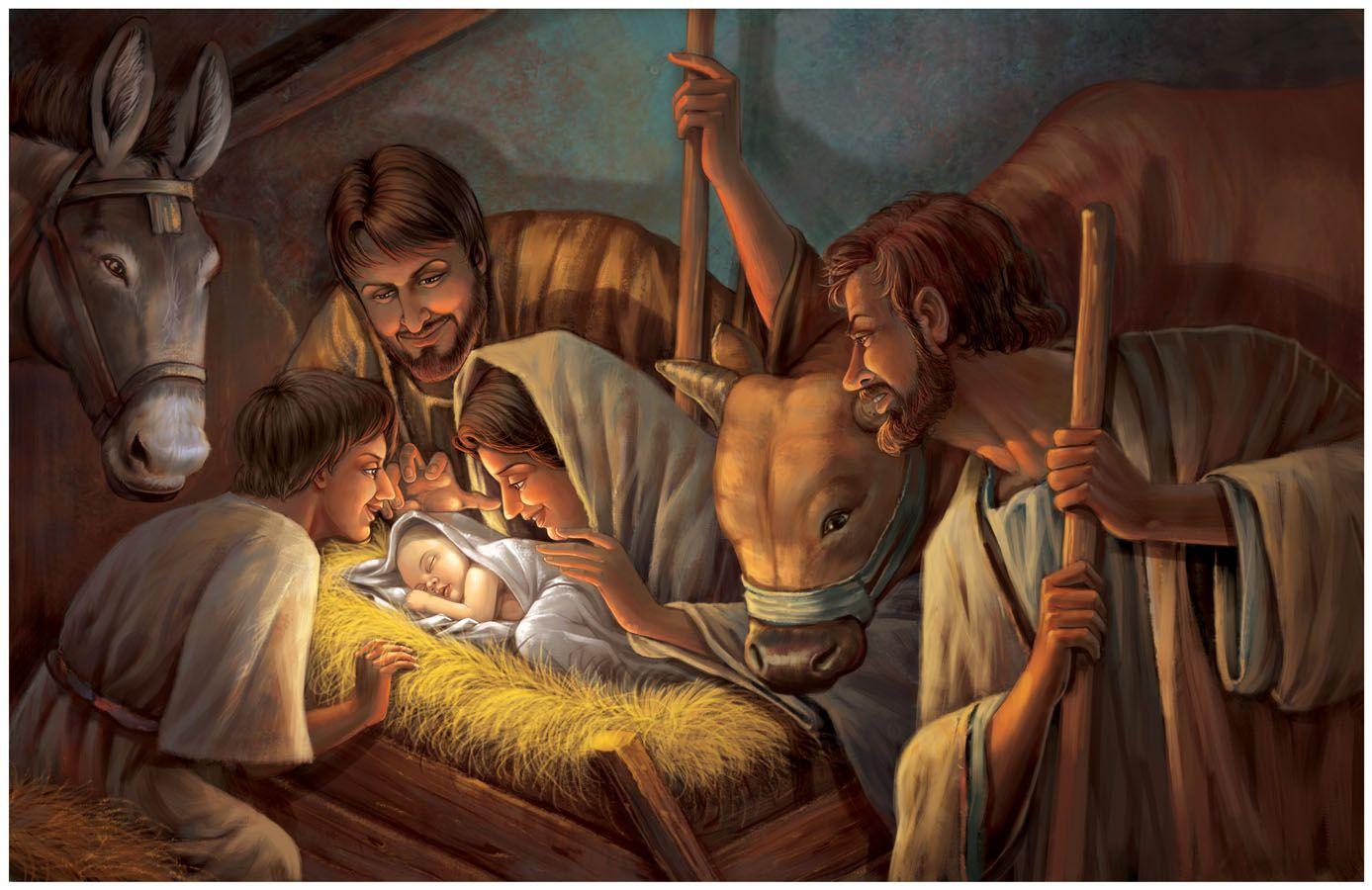 Paintings of Jesus Birth. birth of jesus digital clourig