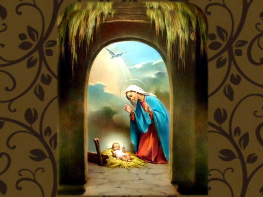 Birth of Jesus Christ Celebrations on Christmas Day HD Wallpaper