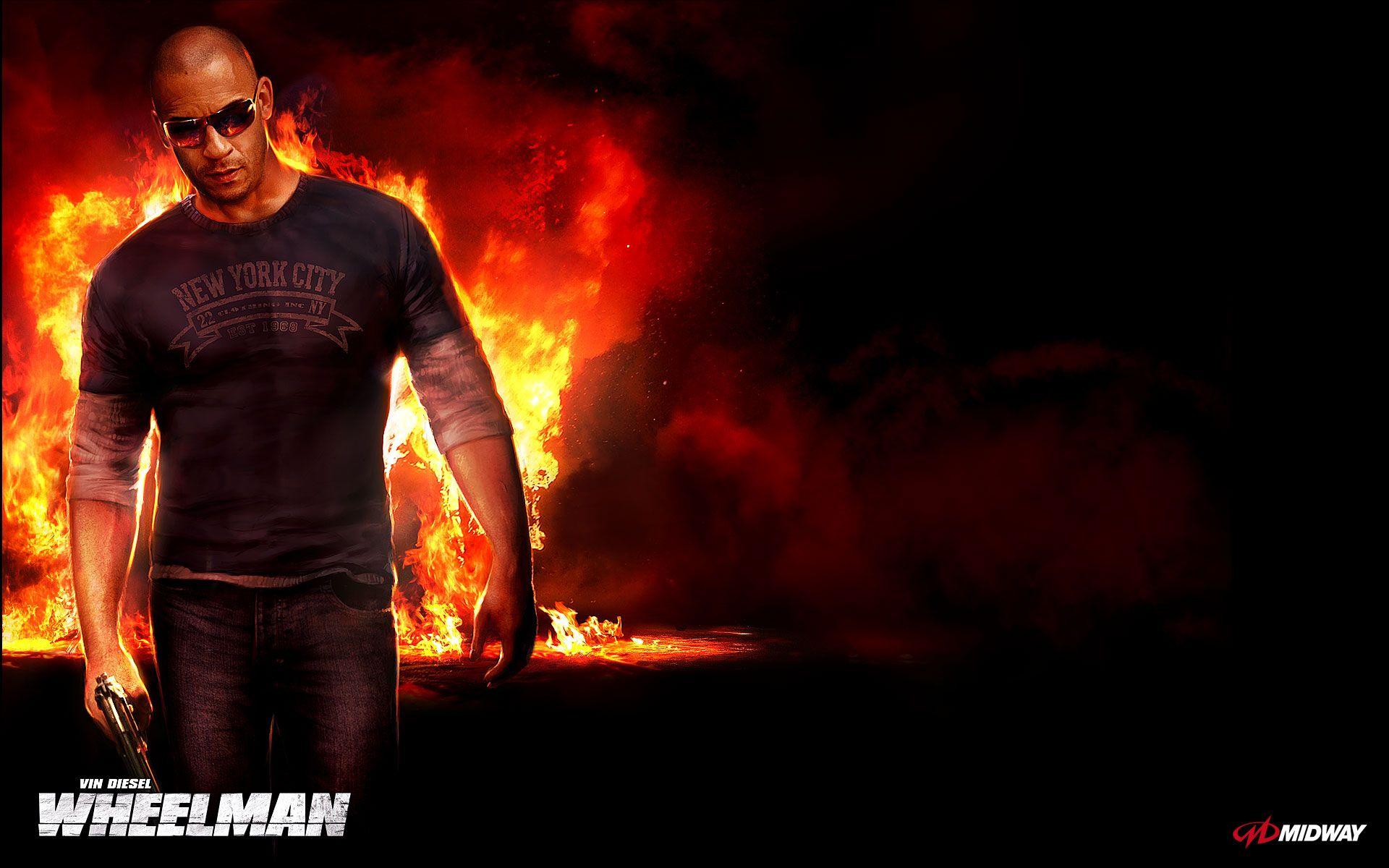 Vin Diesel in Wheelman Wallpaper