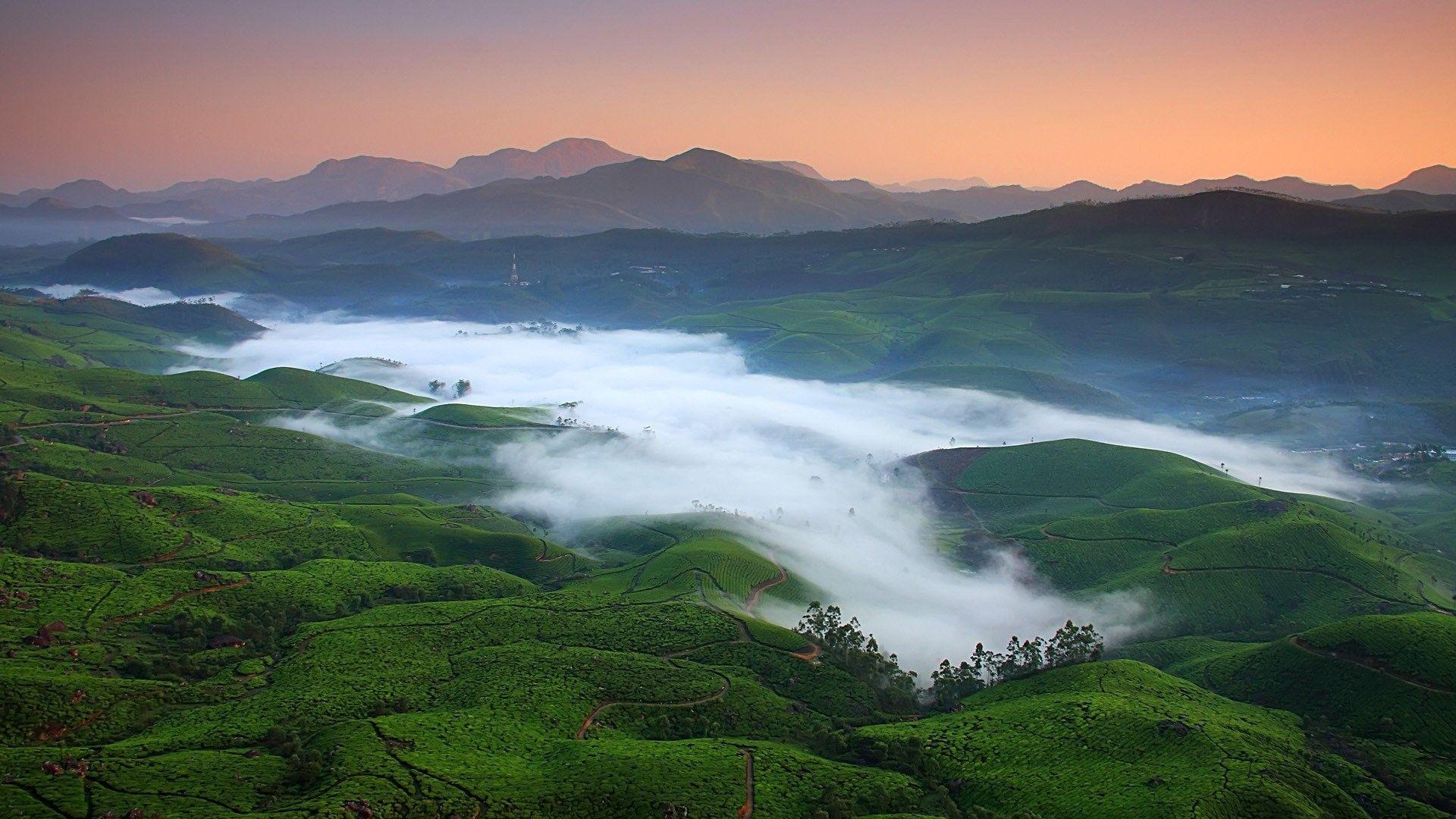 Fields Tag wallpaper: Fields Nature Mountains Morning