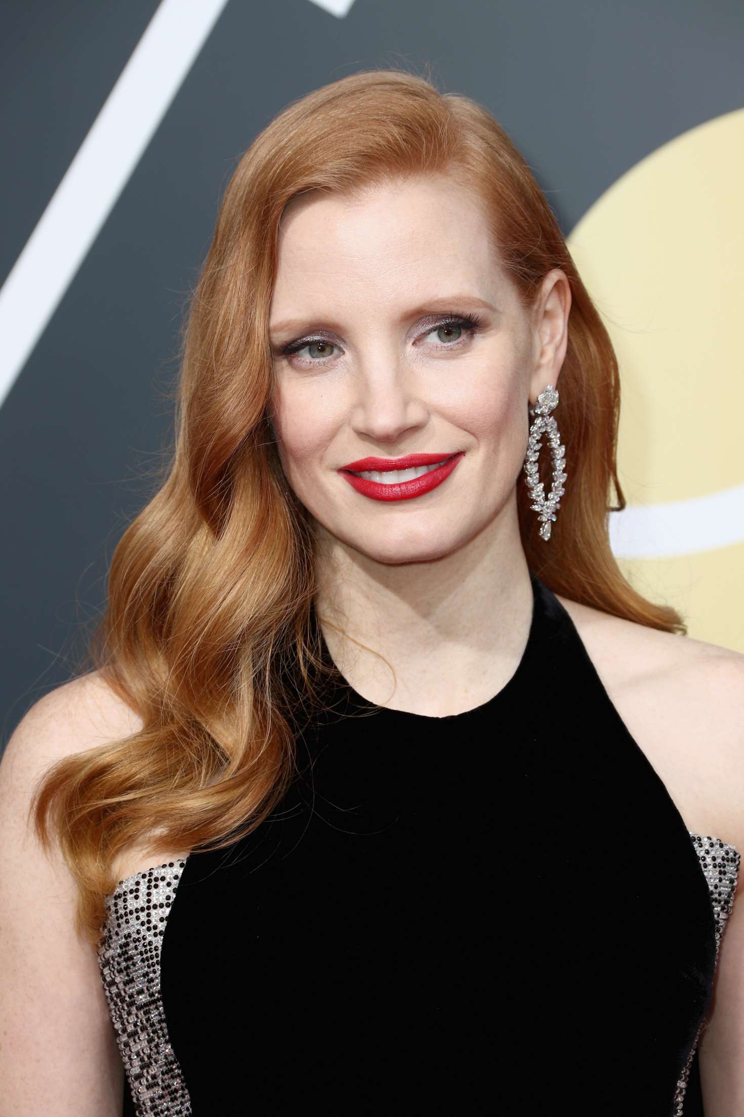 Jessica Chastain Golden Globe Awards in Beverly Hills