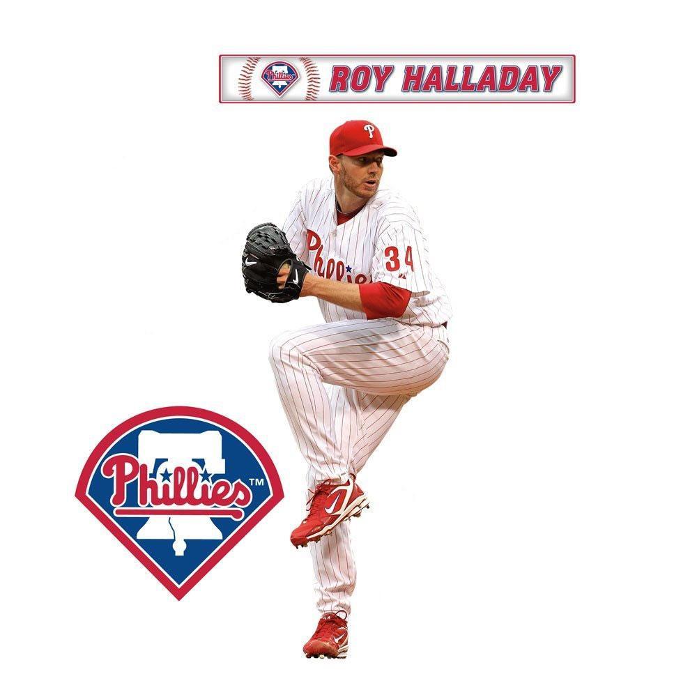 Roy Halladay Fathead Jr MLB Phillies Baseball Wall Sticker