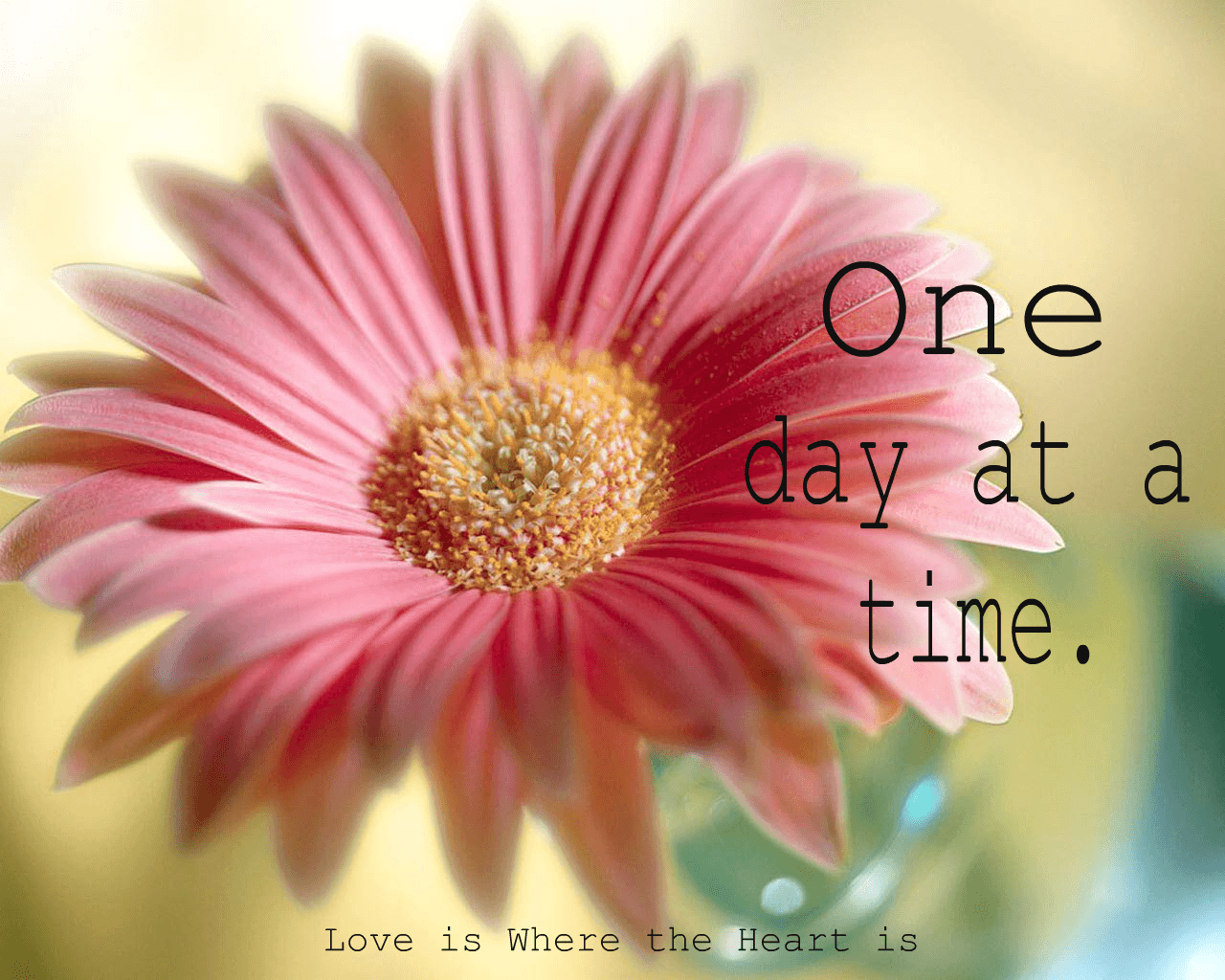 One Day At A Time Quotes Wallpaper