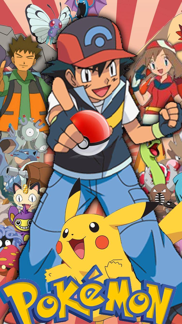 Pikachu and Ash Ketchum for Pokemon on iPhone Wallpaper. HD