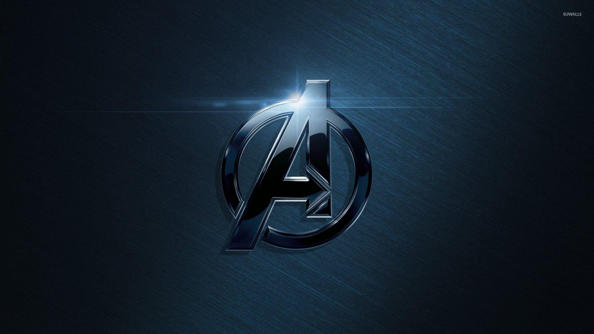 Black metallic Avengers logo wallpaper wallpaper