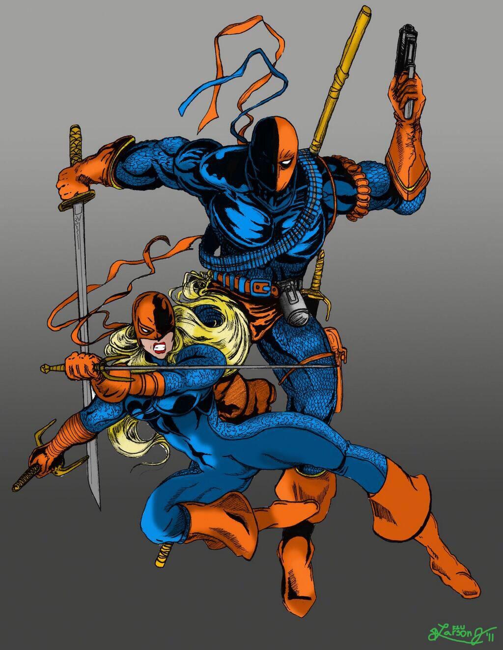 Deathstroke and Ravager. Slade Wilson and Rose Wilson. Dad