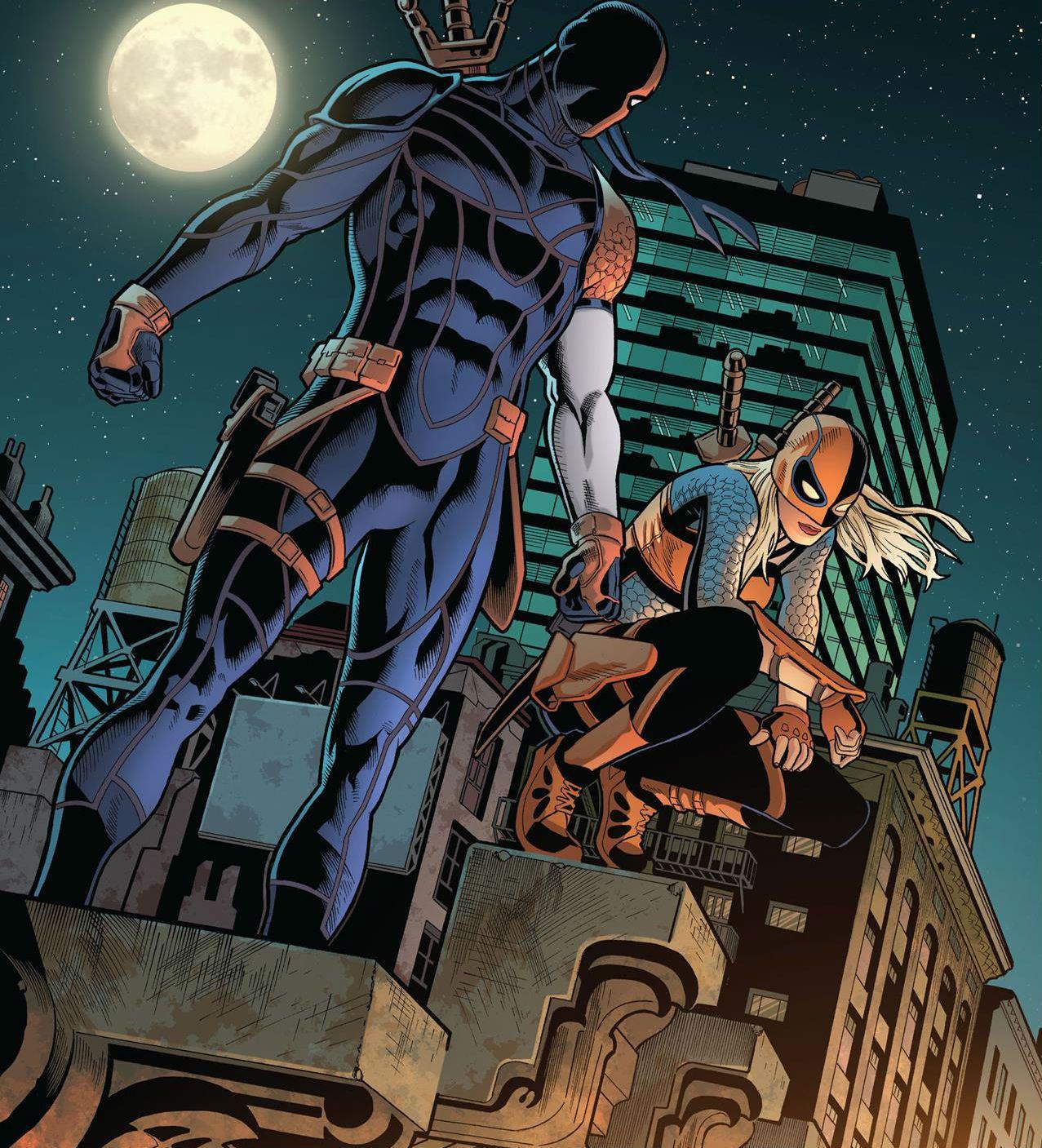 Deathstroke and Ravager by Joe Bennett. DC Comics