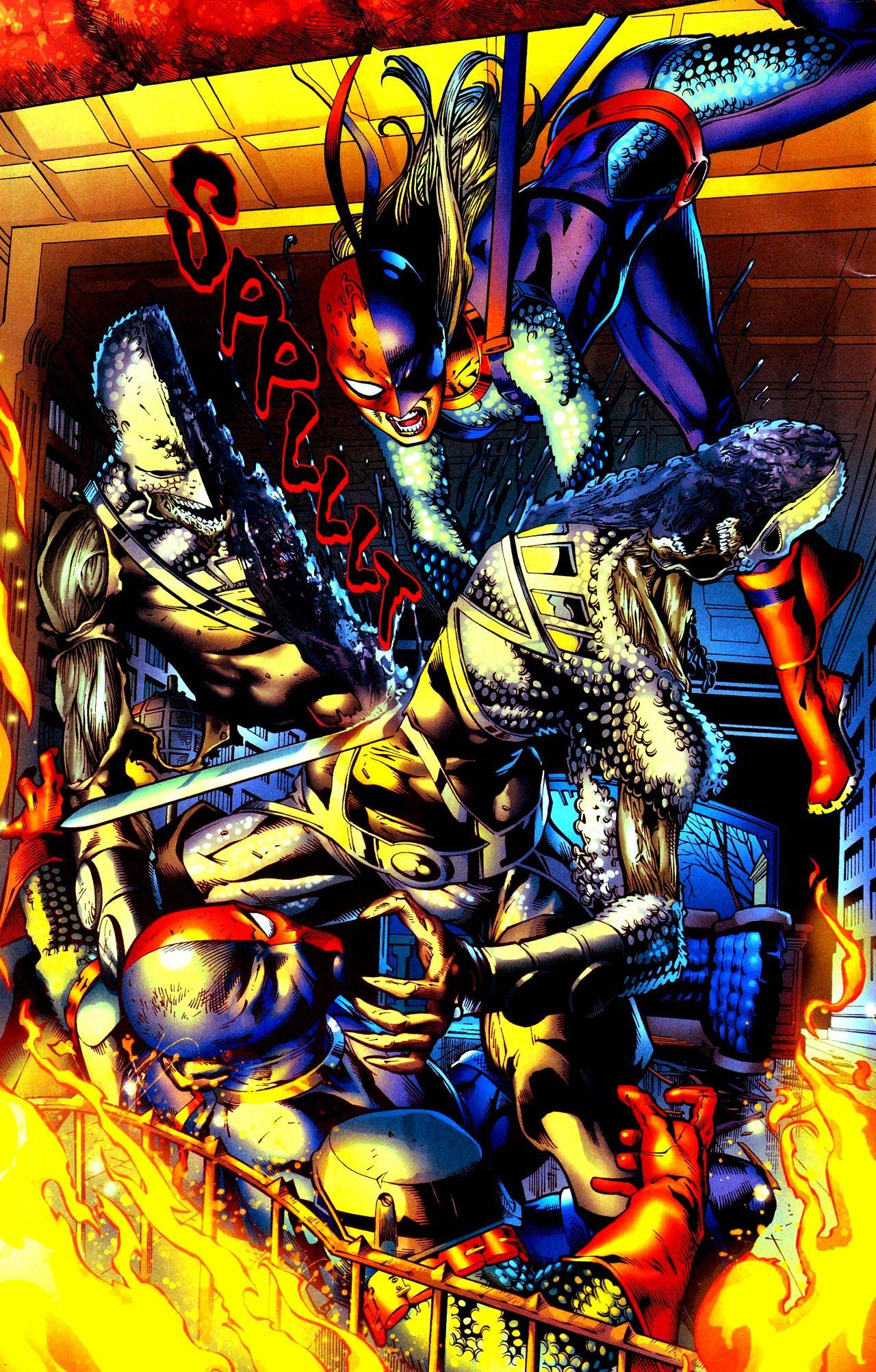 Ravager and Deathstroke vs Black Lantern Ravager (Grant Wilson)