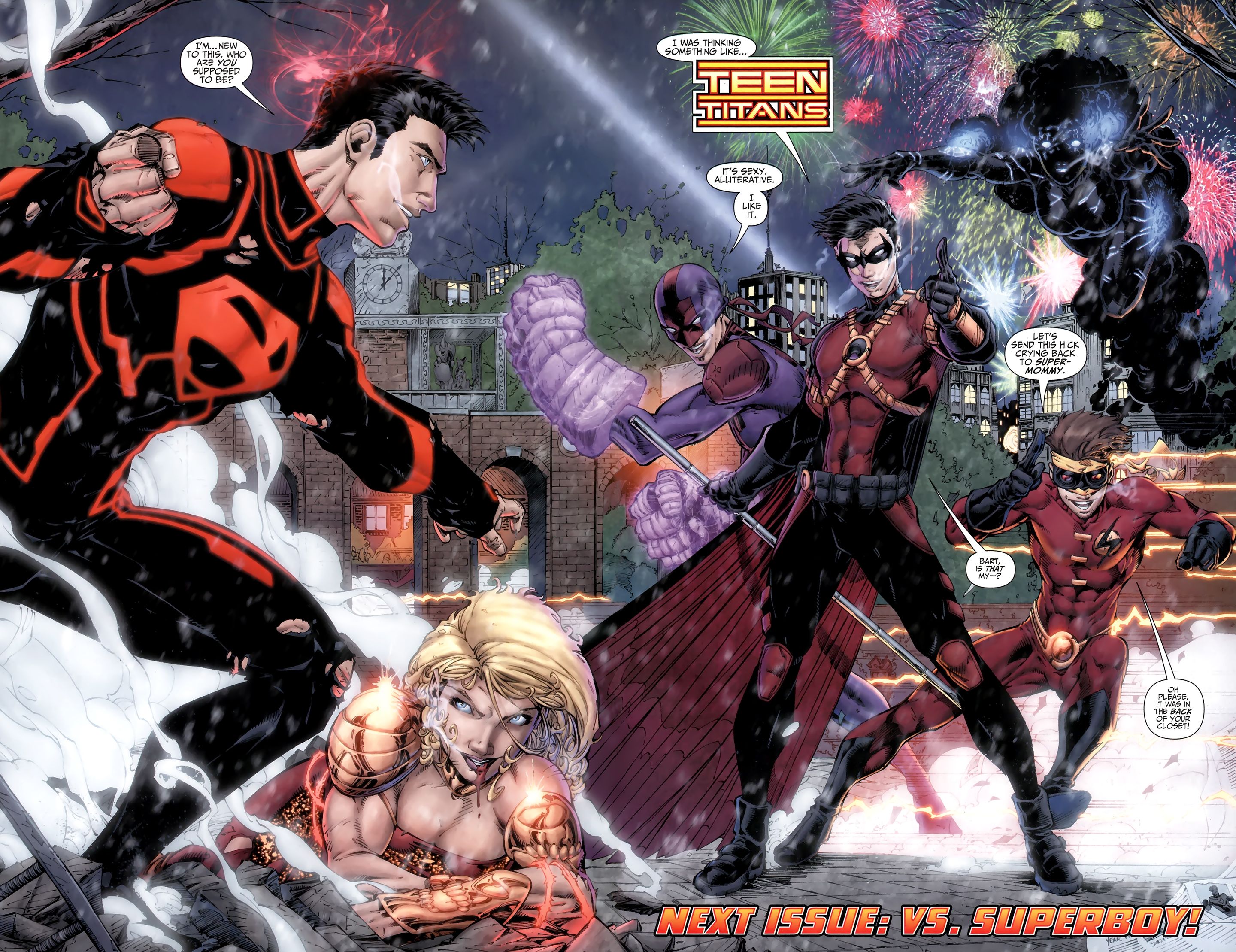 The Hellions vs New 52 Teen Titans ft Superboy