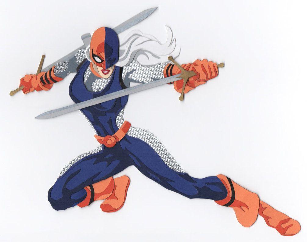 Ravager (Rose Wilson) Paper Cutout By Say Andy