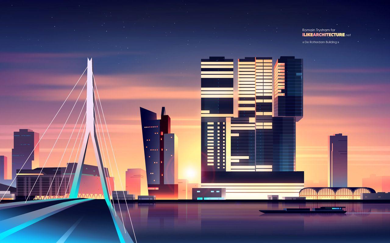 De Rotterdam Rotterdam ILikeArchitecture. Graphic Design