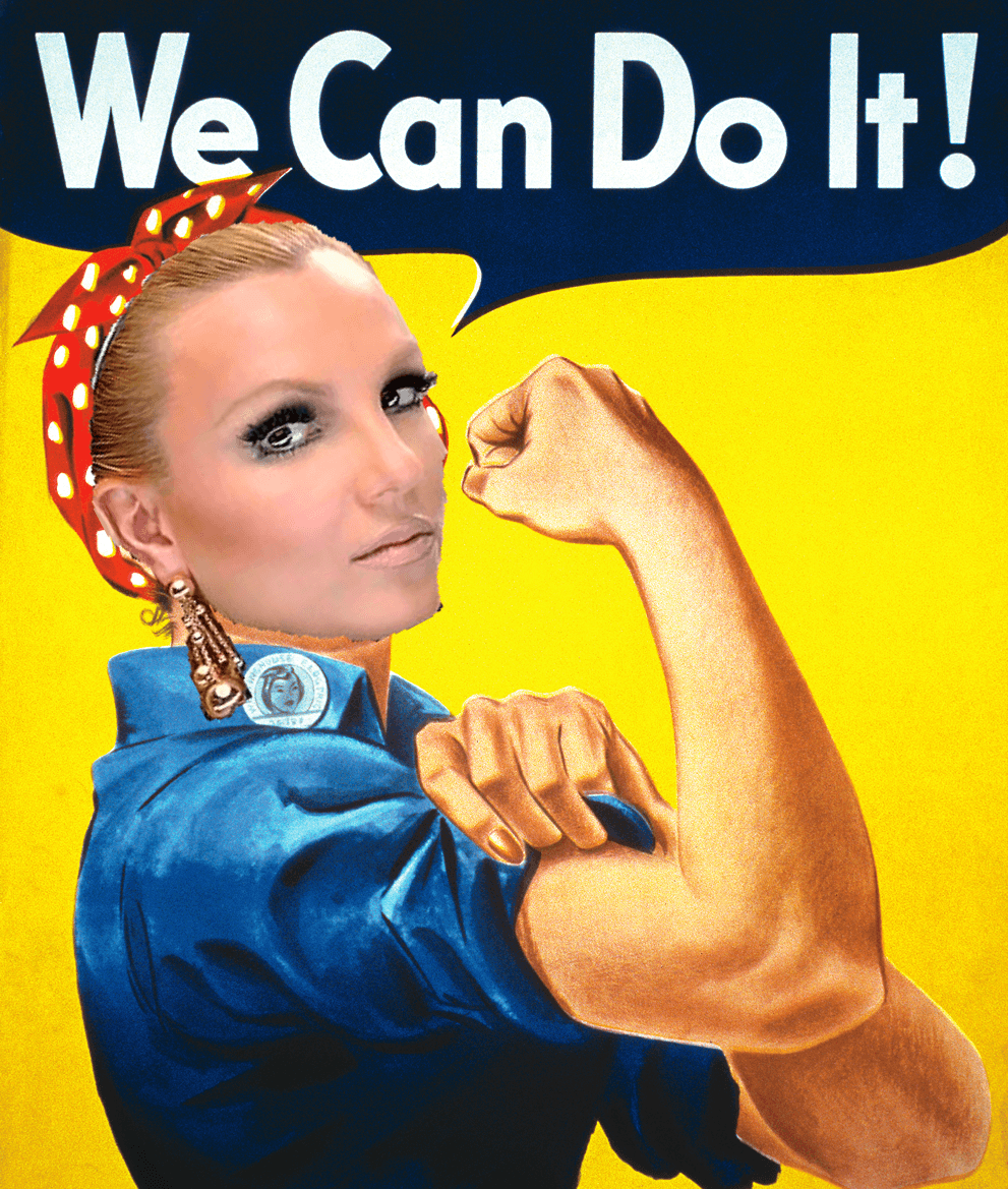 Britney Spears WE CAN DO IT get to work bitch <3. what's