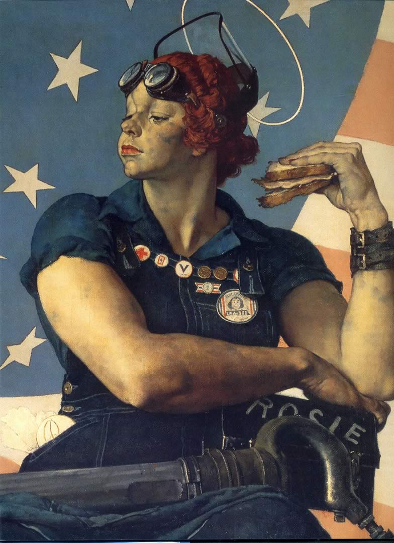 Anna the mechanic -norman rockwell Rosie the Riveter