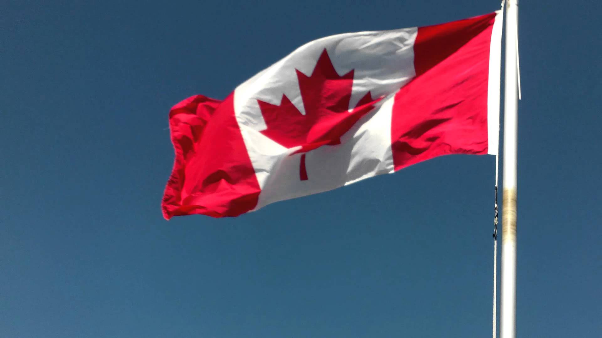 Canadian Flag Flying