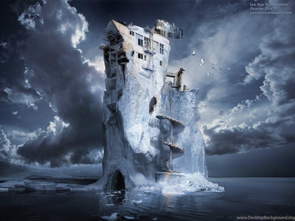 Wallpaper Global Warming Infinite Iceberg Synthesizer Surrealism