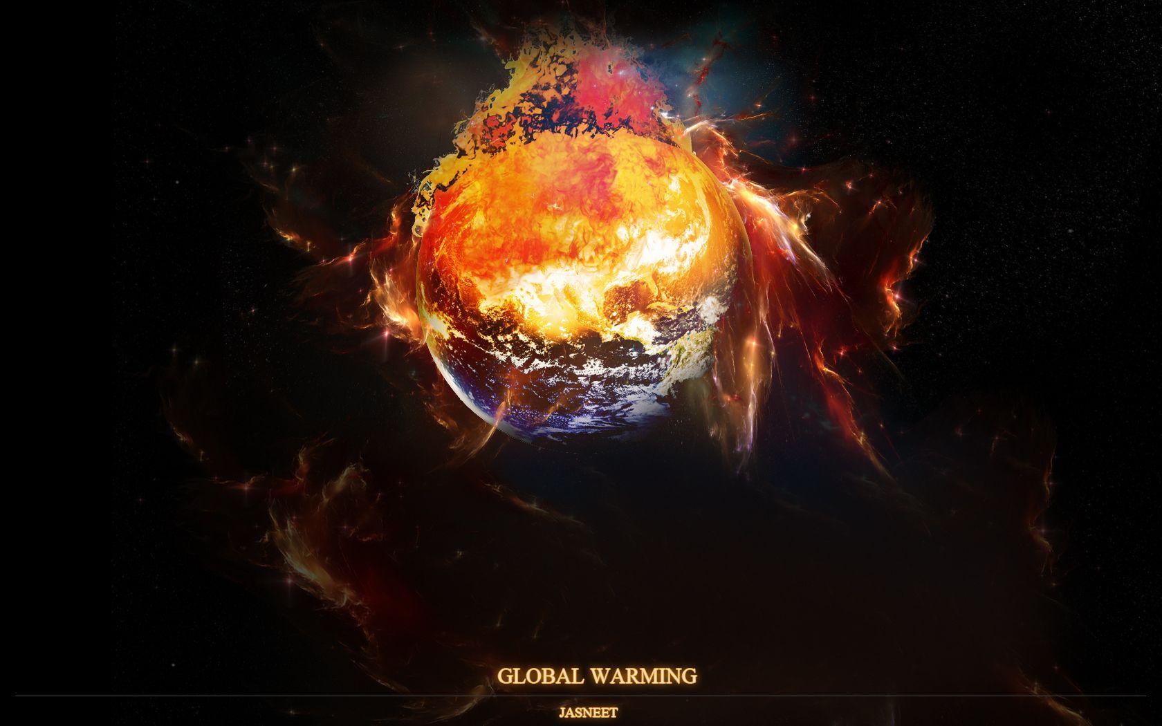 Global Warming Burning Earth2