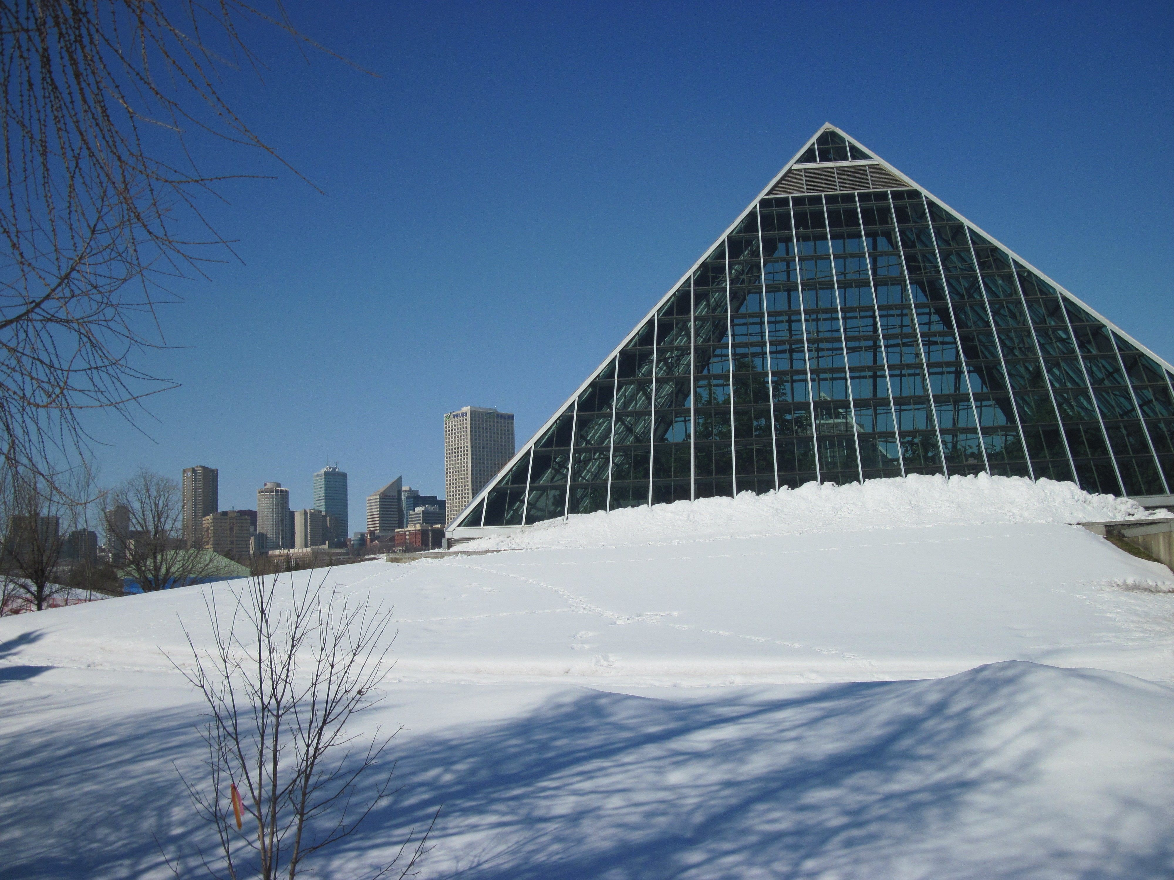 Winter: Global Warming Pyramids Snow White Photography Buildings