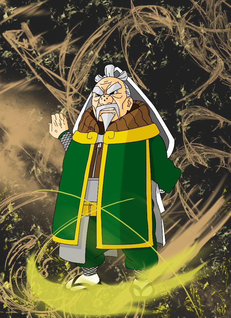 Jordan Kabuki Art - The Earth Kings. King Bumi (Avatar: the Last Airbender)  and Ōnoki the Tsuchikage (Naruto Shippuden. Switched out the old background  for something far more simple in design, and