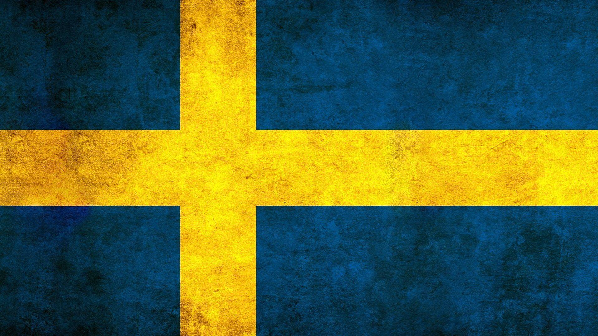 Flag Of Sweden Full HD Bakgrund and Bakgrundx1080