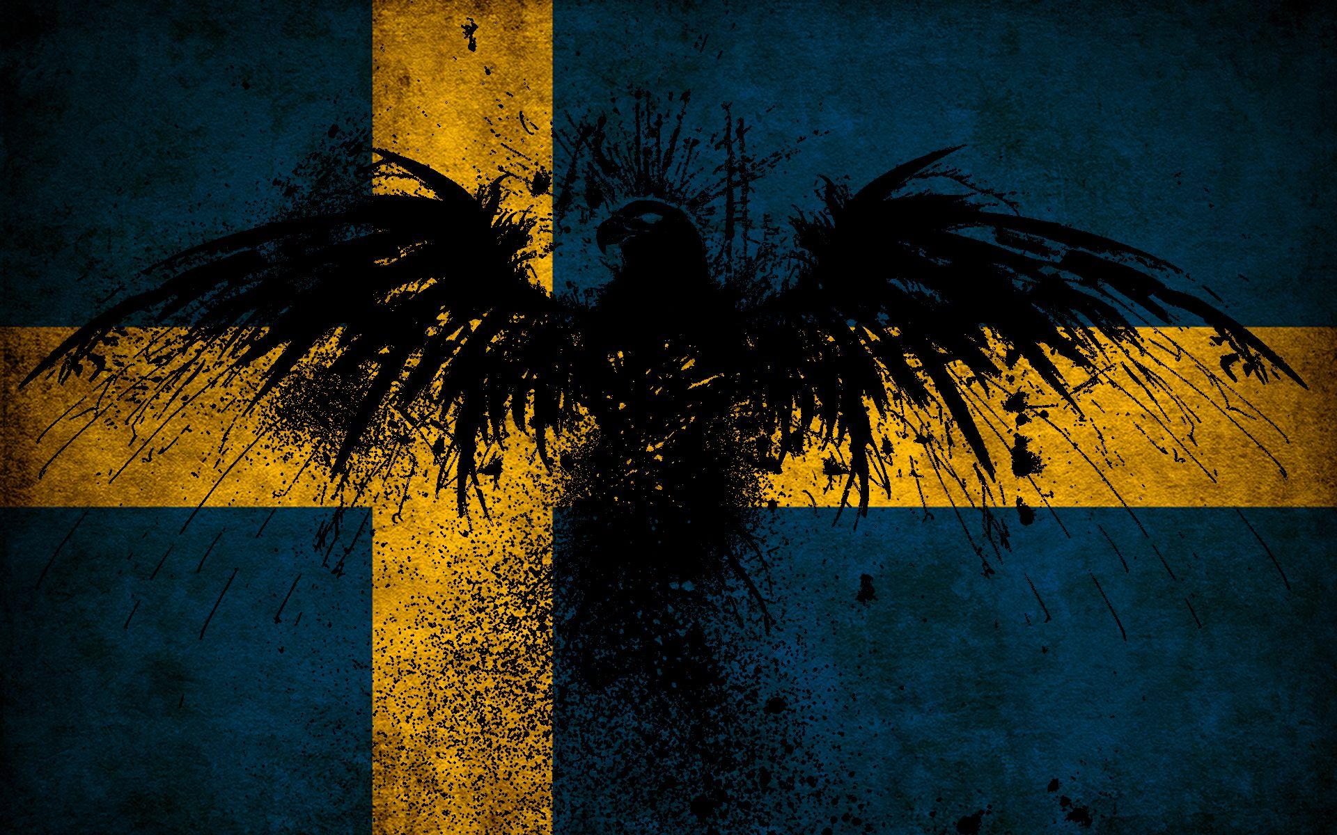 Sweden Eagle Flag Wallpaperx1200