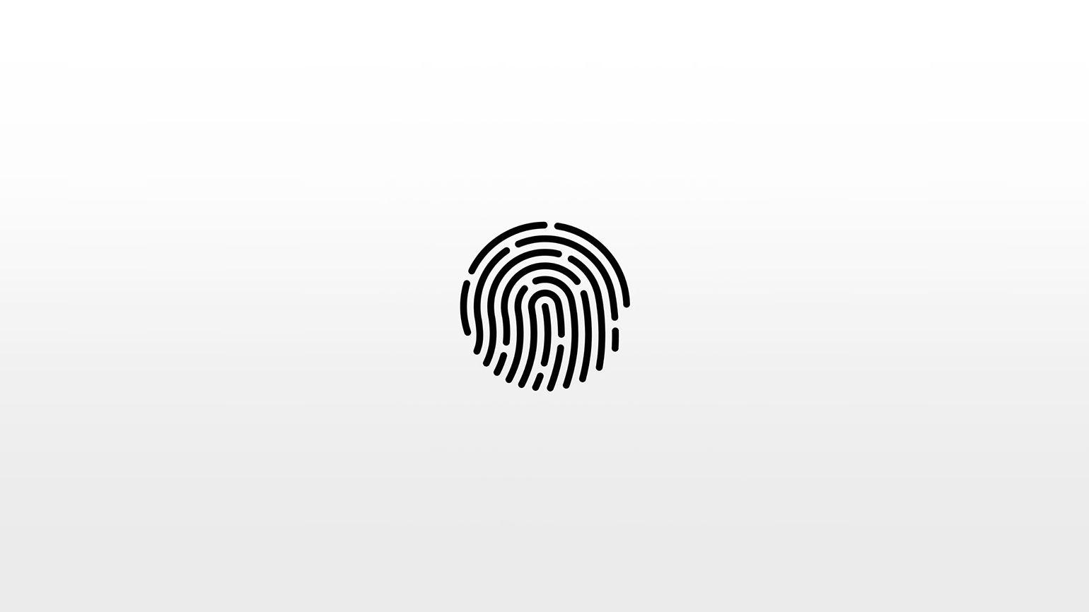 Simple Fingerprint Desktop Wallpaper
