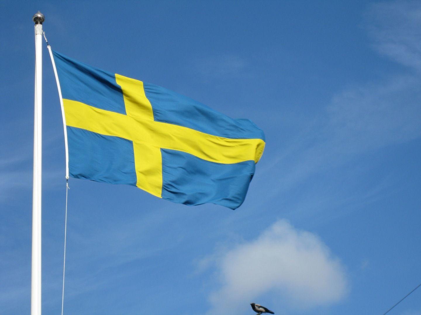 1440x1080px Swedish Flag Background