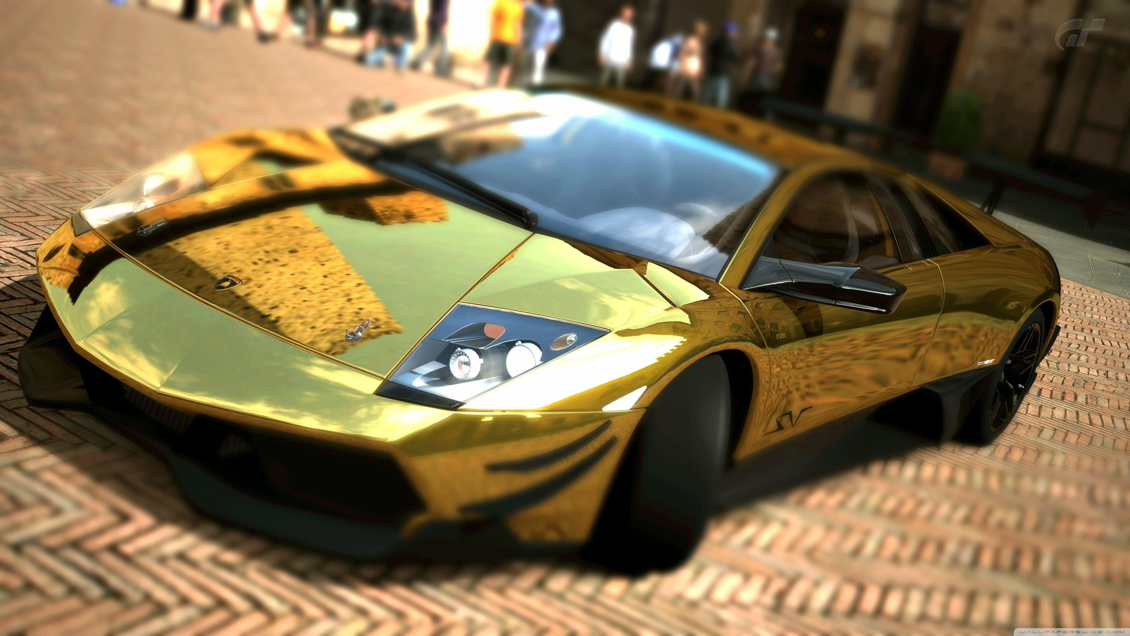 Lamborghini Murcielago LP670 4 SV Gold ❤ 4K HD Desktop Wallpaper