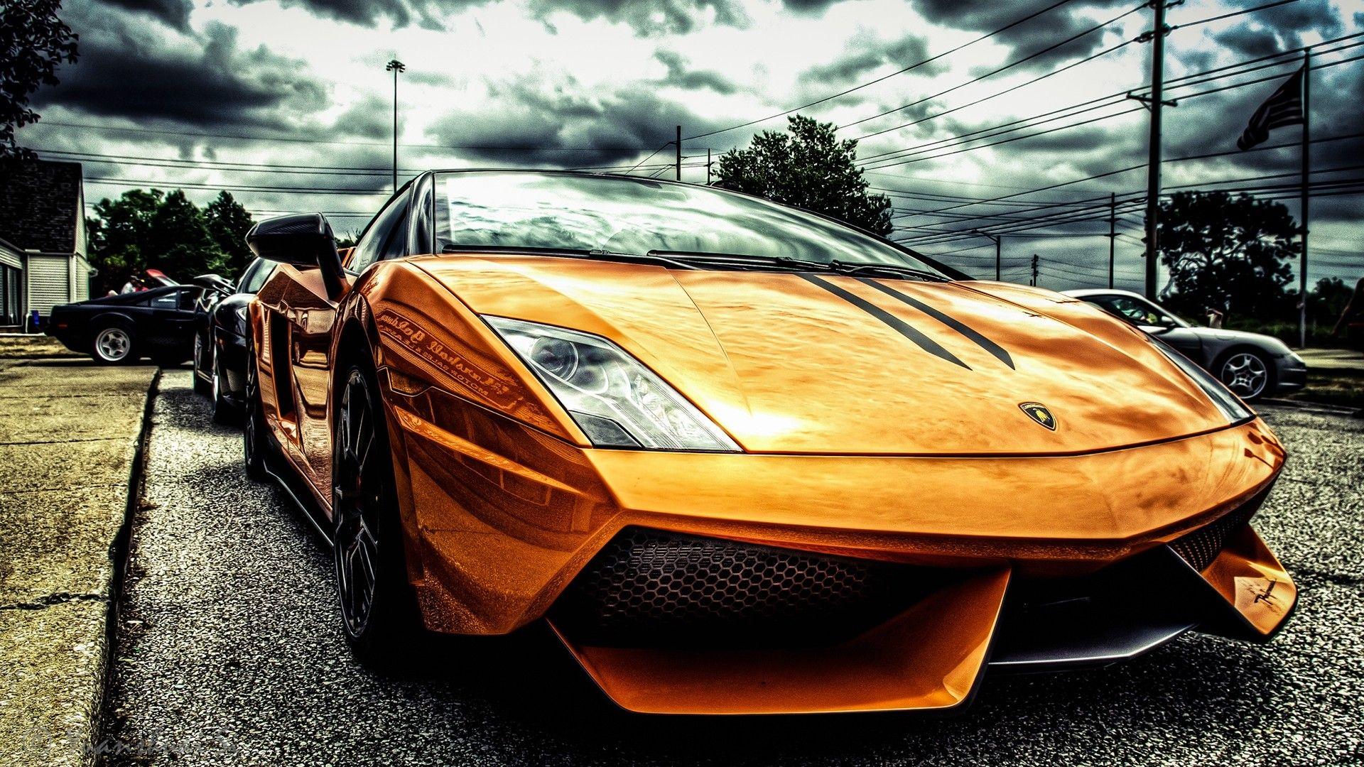 Gold Lamborghini HD Wallpaperx1080