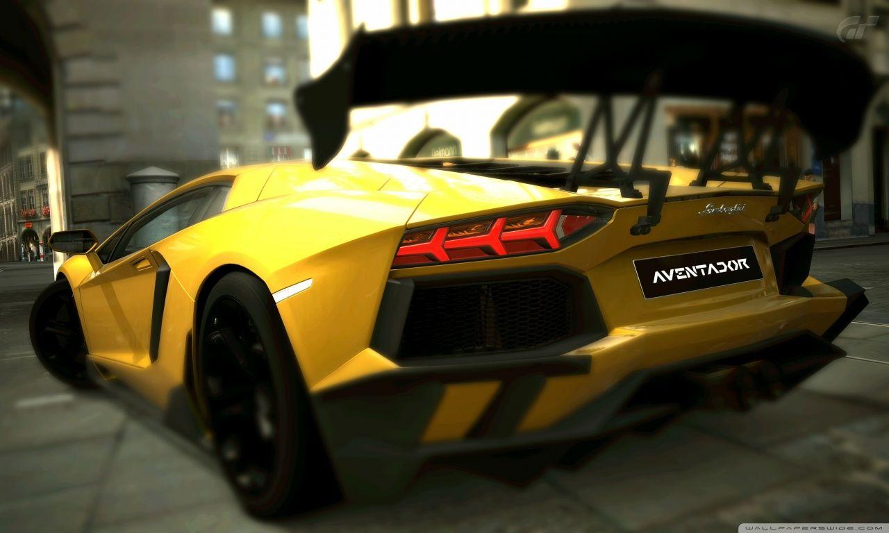 Lamborghini Aventador LP700 4 Inca Gold Yellow ❤ 4K HD Desktop