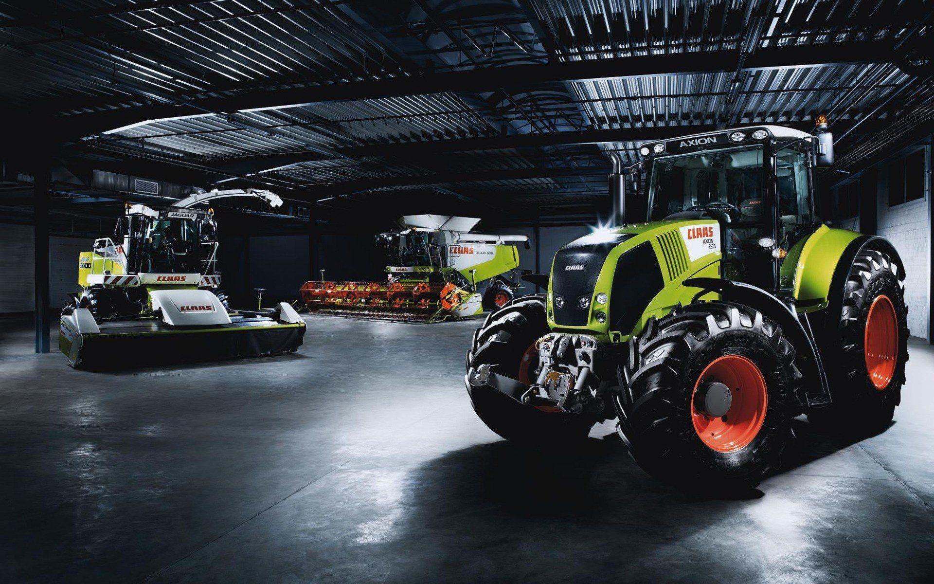 Tractors vehicles combine harvester agriculture Claas wallpaper