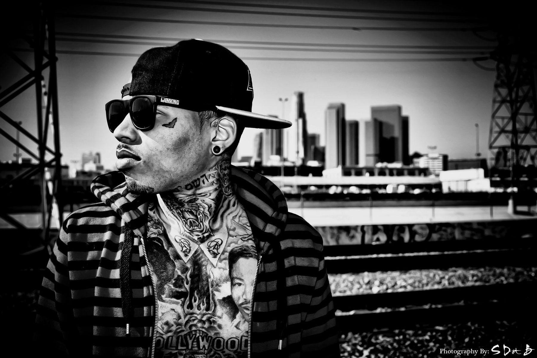 KID INK Rapper Rap Hip Hop Disc Jockey D J 1kink Gangsta Tattoo