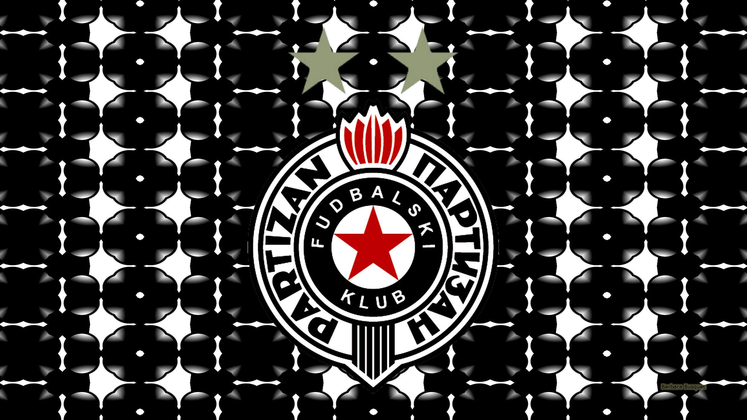 Partizan Belgrade logo wallpaper HD Wallpaper