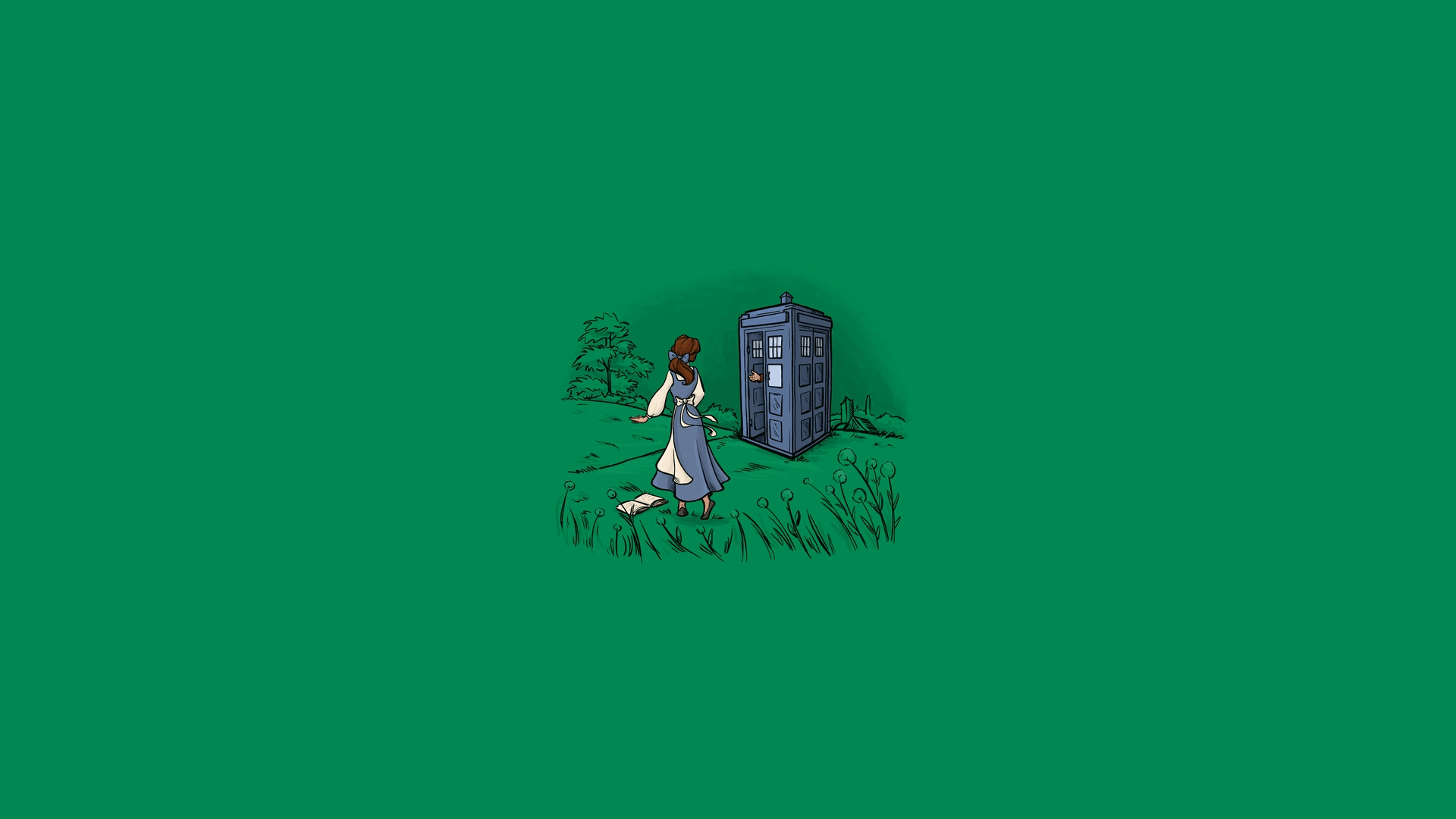 Docto Who The Wizard Of Oz Crossover Wallpaper