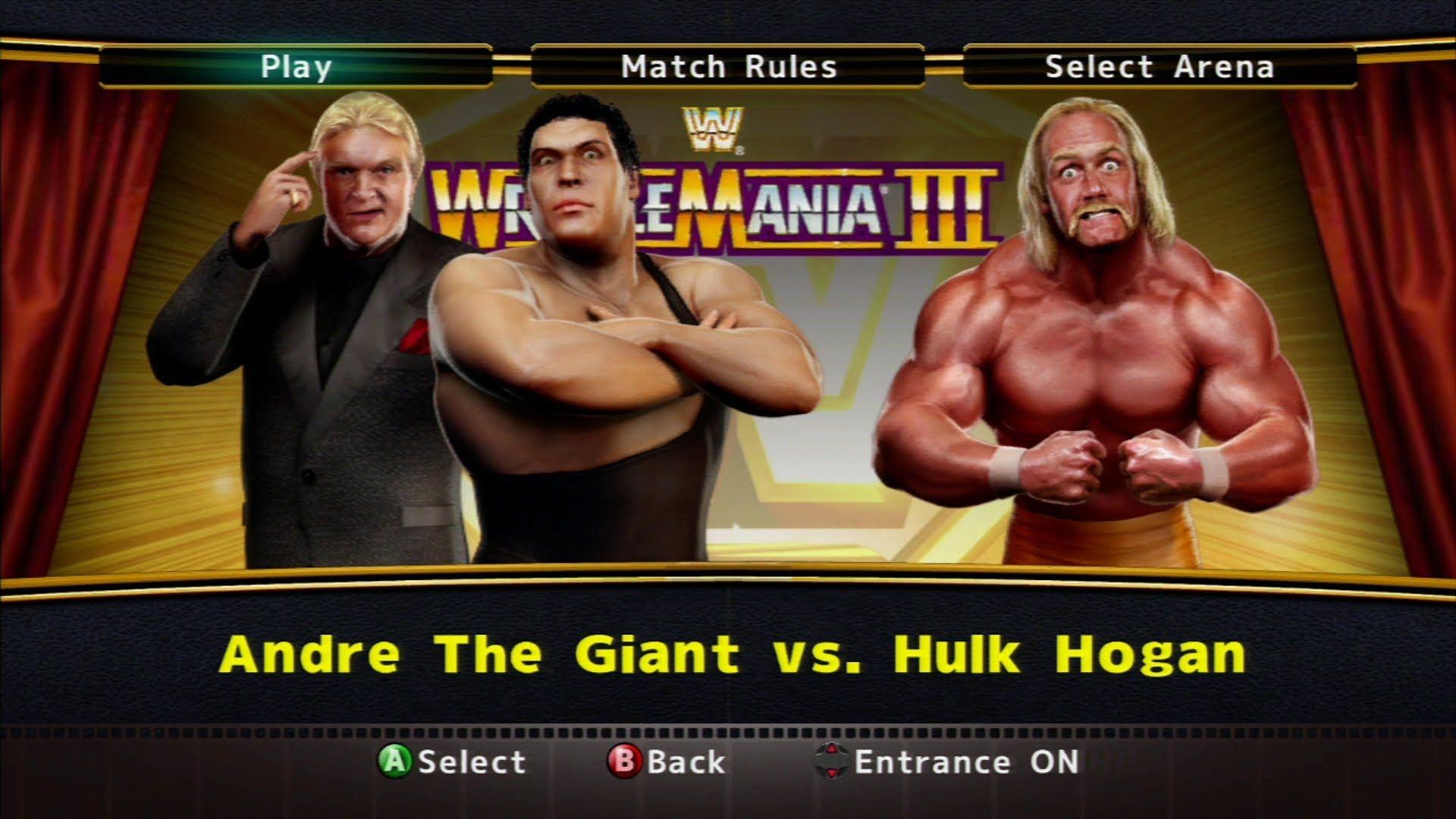 WWE Legends Of Wrestlemania The Giant Vs Hulk Hogan