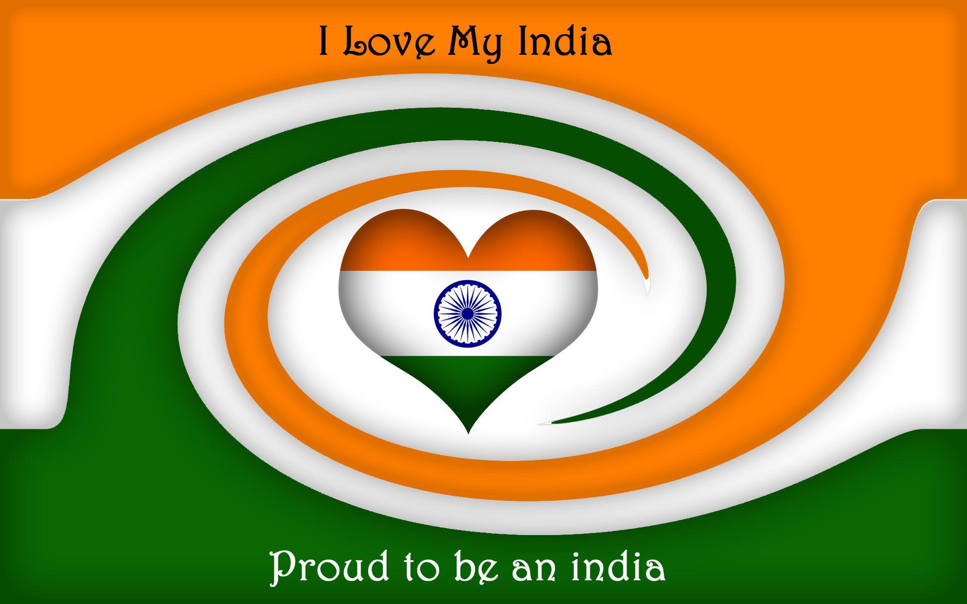 I Love My India Flag Images