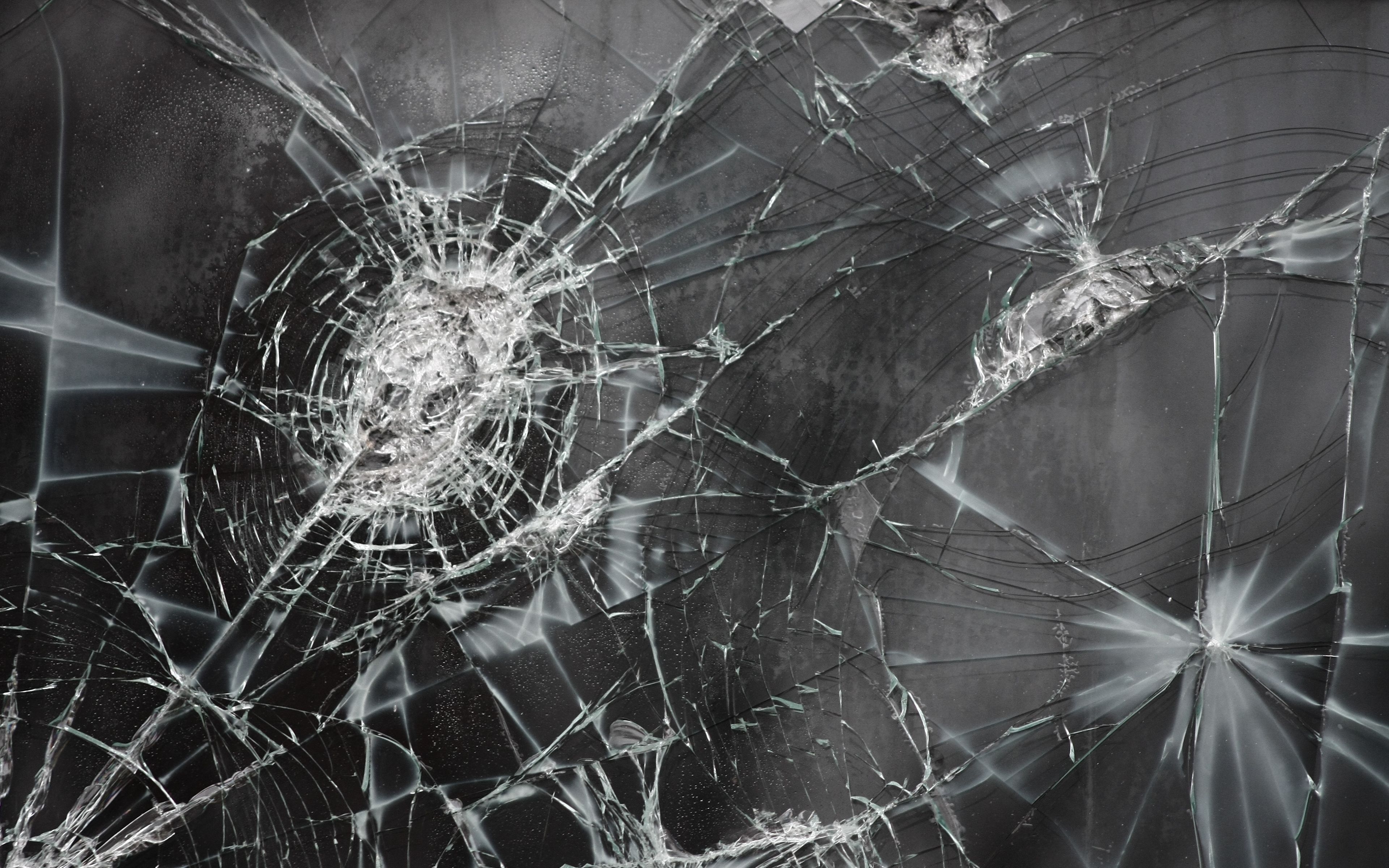 Download Wallpaper 3840x2400 Broken glass, Cracks, Texture Ultra