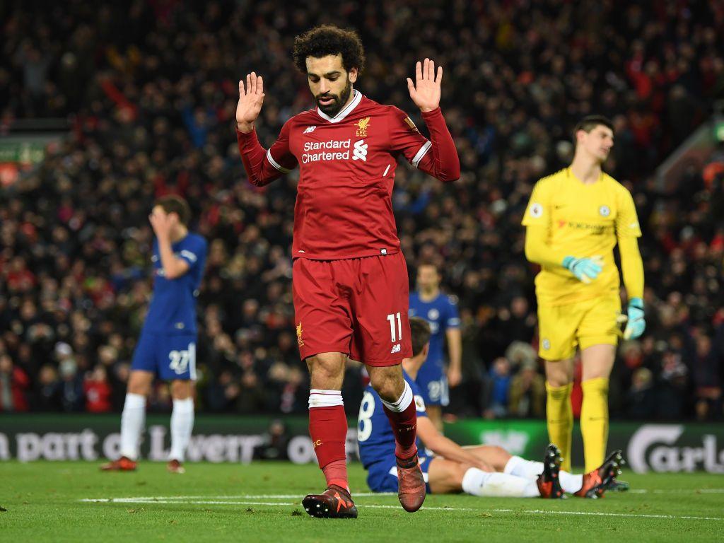 Liverpool & Chelsea fans react to Mohamed Salah's celebration