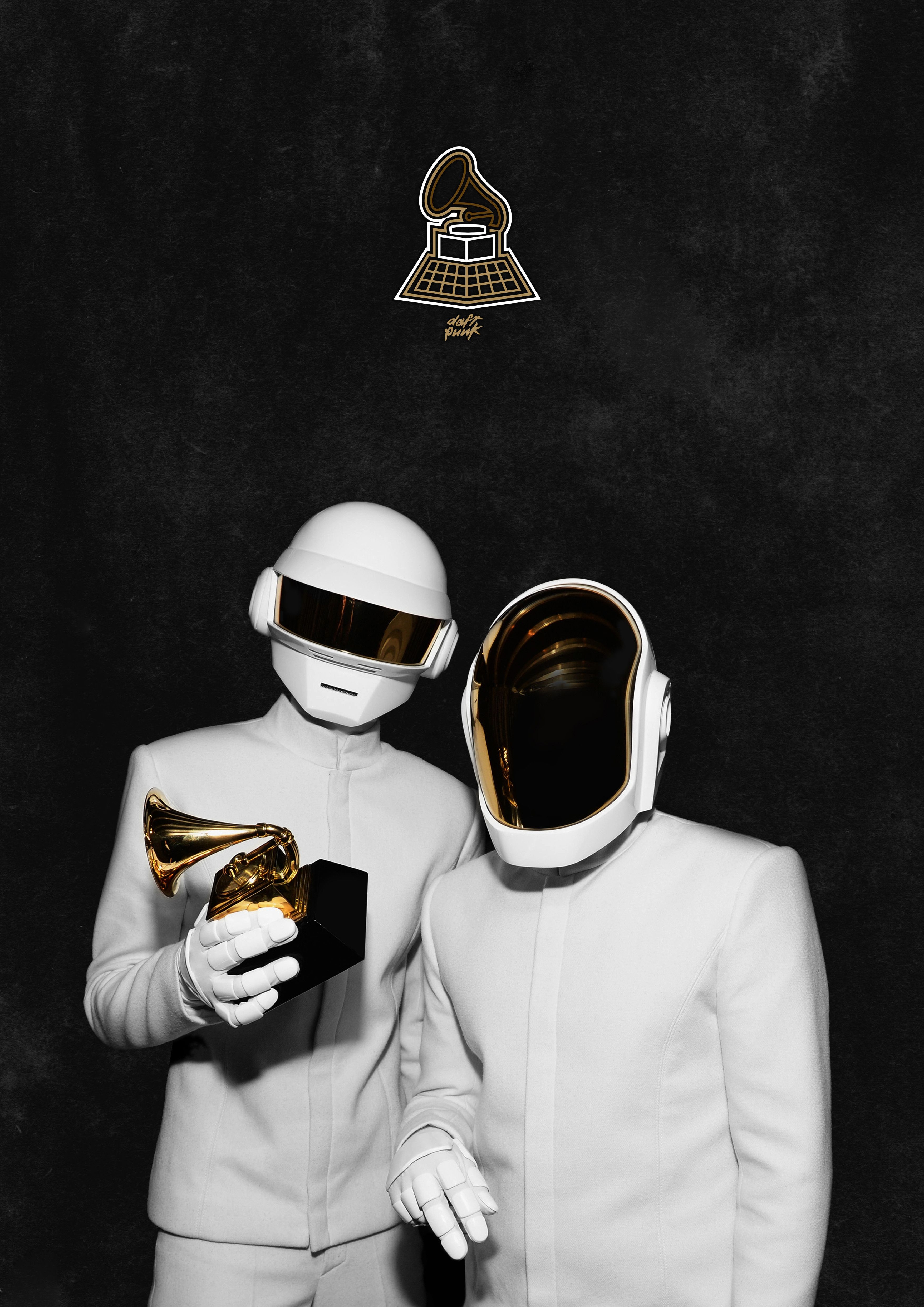 Daft Punk At The Grammys (Poster Wallpaper IPhone5)
