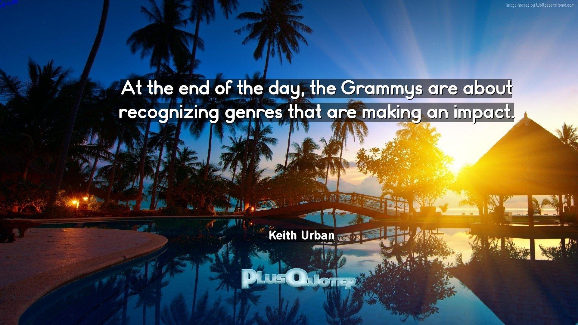 At the end of the day, the Grammys are about recognizing genres