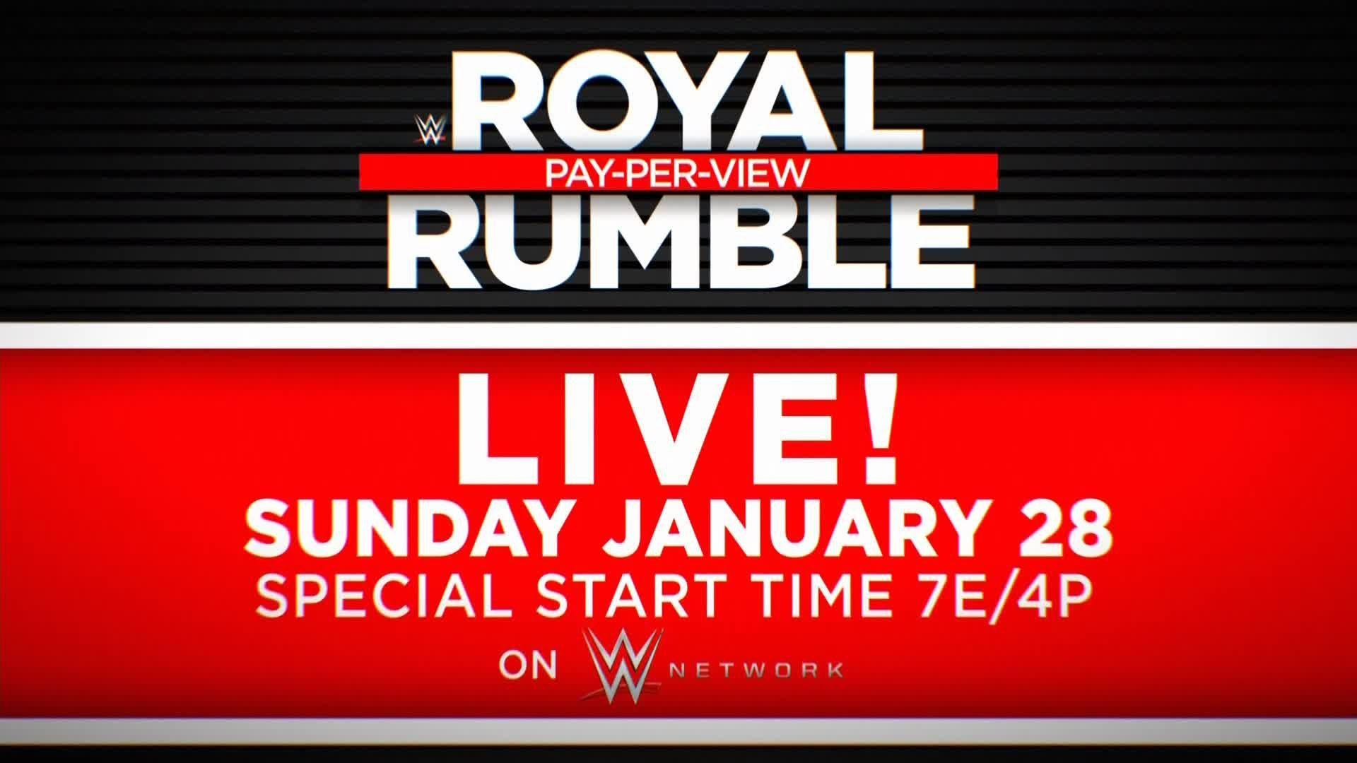 Royal Rumble 2018. 28 on WWE Network