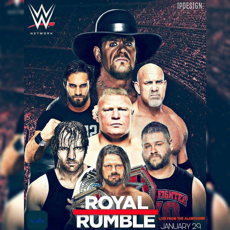 WWE Royal Rumble 2017 Custom Made Poster