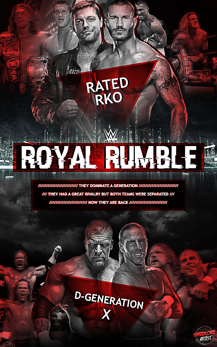 Royal Rumble 2015 Fantasy Match RKO vs DX