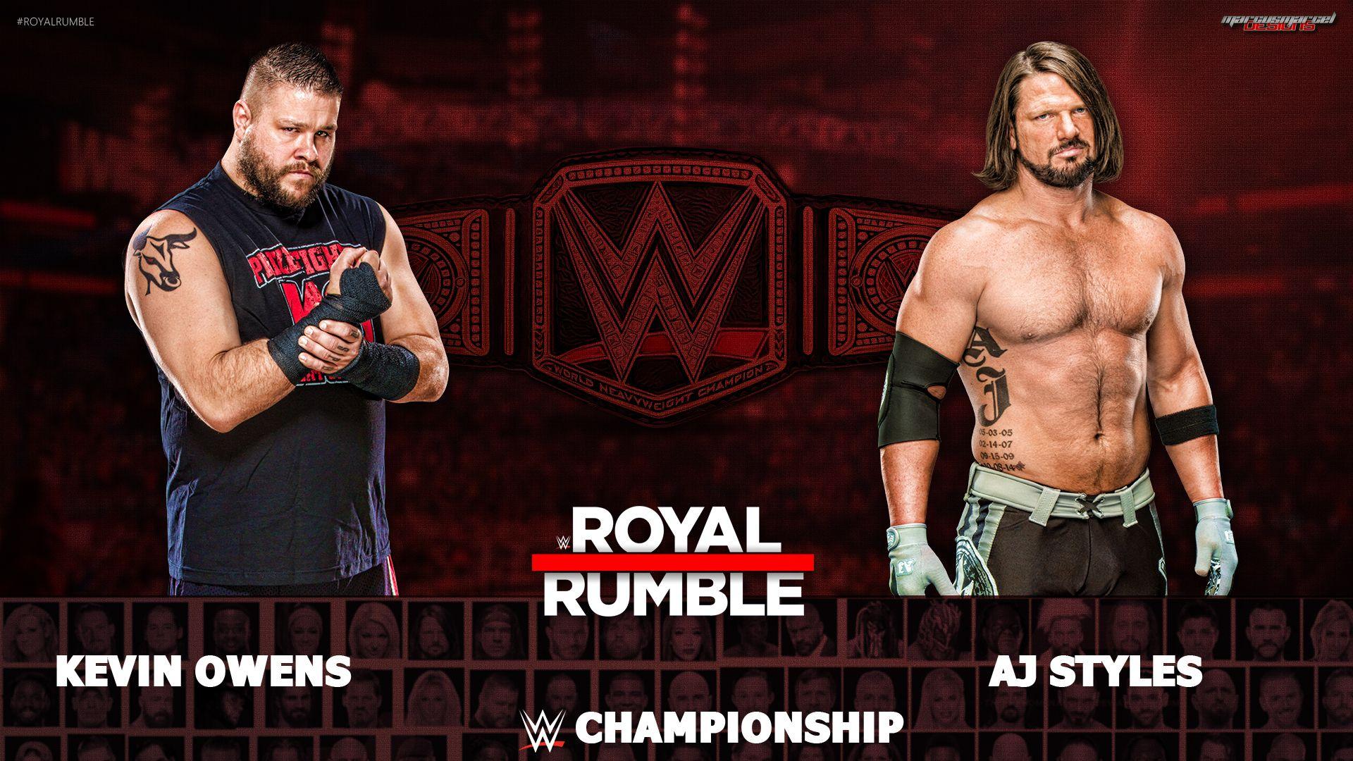 Royal Rumble 2018 Styles vs Kevin Owens