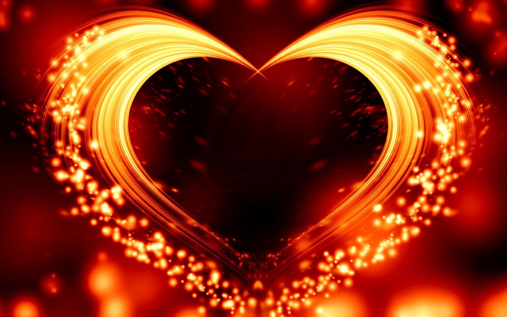 Heart In Love Wallpaper HD 3D