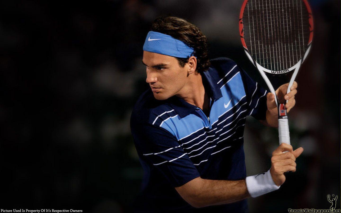 open tennis: Roger Federer Wallpaper